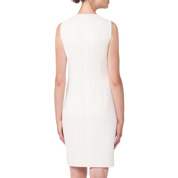 V-Neck Sleeveless Wool-Crepe Sheath Dress | Akris​ - Picture 2 of 2